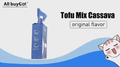 Tofu Kattenbakvulling – 90% Tofu & 10% Cassava – 6 × 6 L (36 L totaal) – Klontvormend – Anti-aanbak – Geschikt voor Automatische Kattenbakken